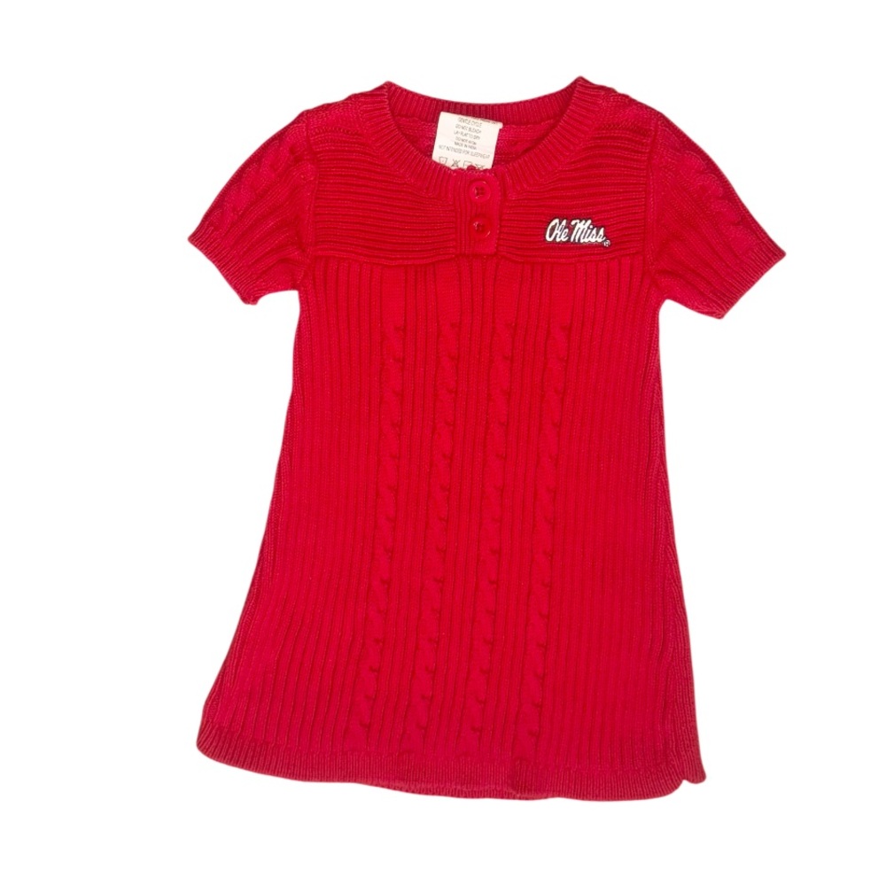 OLE MISS Rebels  knit sweater dress baby girl’s size 12 months